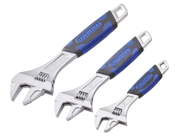 Faithfull FAIAS3PCA 3pce Adjustable Spanner Set