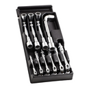 Facom MOD.75-1 10pce Metric 8-19mm Angled Socket Wrench Set
