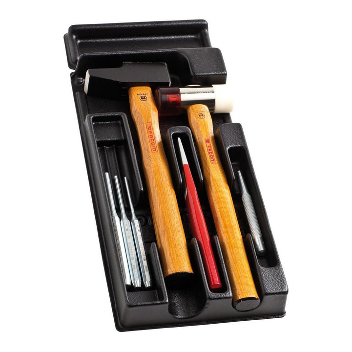 Facom MOD.MI1 7pce Hammer, Punch & Chisel Impact Set