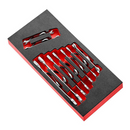 Facom MODM.44J9SLS 9pce 6-24mm SLS Tethered Metric Open End Spanner Set