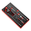 Facom MODM.RL2U 1/4″Dr 40pce 3/16″-9/16″ AF Bi-Hexagon (12 Point) Socket Set