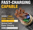 Dewalt DWT1311325 USB A to Lightning® Reinforced Charging Cable 1.8m (6ft)
