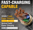 Dewalt DWT1311357 USB C to Lightning® Reinforced Charging Cable 1.2m (4ft)