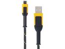 Dewalt DWT1311322 USB A to USB-Micro Reinforced Charging Cable 1.8m (6ft)