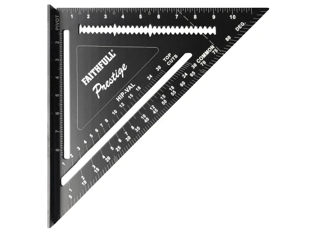Faithfull FAICSQ12CNC 300mm (12in) Prestige Quick Square Black Aluminium