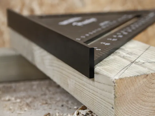 Faithfull FAICSQ12CNC 300mm (12in) Prestige Quick Square Black Aluminium