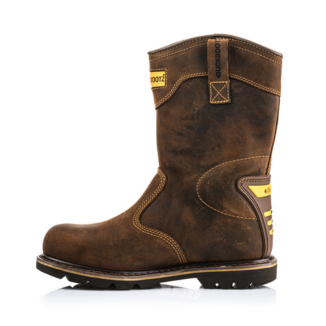 Buckbootz B701 Brown Crazy Horse Leather Rigger Boot
