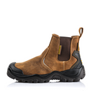 Buckbootz BSH006 Dark Brown Crazy Horse Leather Buckshot Safety Dealer Boot