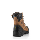 Buckbootz BSH008 Dark Brown Crazy Horse Leather Buckshot High Leg Lace/Zip Safety Boot