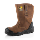 Buckbootz BSH010 Dark Brown Crazy Horse Buckshot Rigger Safety Boot