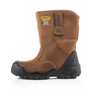 Buckbootz BSH010 Dark Brown Crazy Horse Buckshot Rigger Safety Boot