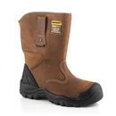 Buckbootz BSH010 Dark Brown Crazy Horse Buckshot Rigger Safety Boot