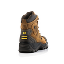 Buckbootz BSH012BR Dark Brown Crazy Horse Leather Buckshot Lace Safety Boot With Ankle Protection