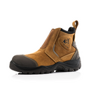 Buckbootz BSH014BR Brown Crazy Horse Leather Buckshot Dealer Safety Boot With Ankle Protection