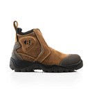 Buckbootz BSH014BR Brown Crazy Horse Leather Buckshot Dealer Safety Boot With Ankle Protection