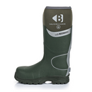 Buckbootz BBZ8000GR Green Non-Metallic Safety Wellington Boots With Ankle Protection