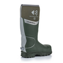 Buckbootz BBZ8000GR Green Non-Metallic Safety Wellington Boots With Ankle Protection