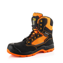 Buckbootz BVIZ1BKOR Black / Hi-Vis Orange 360 High Visibility Lace/Zip Safety Boot