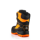 Buckbootz BVIZ1BKOR Black / Hi-Vis Orange 360 High Visibility Lace/Zip Safety Boot