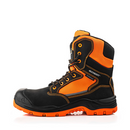 Buckbootz BVIZ1BKOR Black / Hi-Vis Orange 360 High Visibility Lace/Zip Safety Boot
