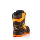 Buckbootz BVIZ1BROR Brown / Hi-Viz Orange 360 High Visibility Lace/Zip Safety Boot