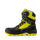 Buckbootz BVIZ1BKYL Black / Hi-Vis Yellow 360 High Visibility Lace/Zip Safety Boot