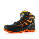 Buckbootz BVIZ2BKOR Black / Hi-Vis Orange High Visibility Waterproof Lace Safety Boot