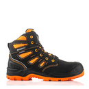 Buckbootz BVIZ2BKOR Black / Hi-Vis Orange High Visibility Waterproof Lace Safety Boot