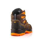 Buckbootz BVIZ2BROR Brown / Hi-Viz Orange High Visibility Waterproof Safety Boot