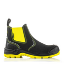 Buckbootz BVIZ3BKYL Black / Hi-Vis Yellow 360 High Visibility Safety Dealer Boot