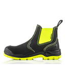 Buckbootz BVIZ3BKYL Black / Hi-Vis Yellow 360 High Visibility Safety Dealer Boot