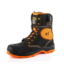 Buckbootz BVIZ6BKOR Black / Hi-Vis Orange Buckzviz High Leg Lace Safety Boot