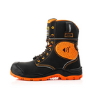 Buckbootz BVIZ6BKOR Black / Hi-Vis Orange Buckzviz High Leg Lace Safety Boot
