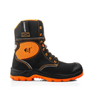 Buckbootz BVIZ6BKOR Black / Hi-Vis Orange Buckzviz High Leg Lace Safety Boot