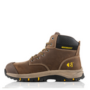 Buckbootz WIZL1BRN Brown Nubuckz Lace Safety Boot