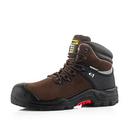 Buckbootz NKZ102BRN Dark Brown Nubuckz Dealer Safety Lace Boot