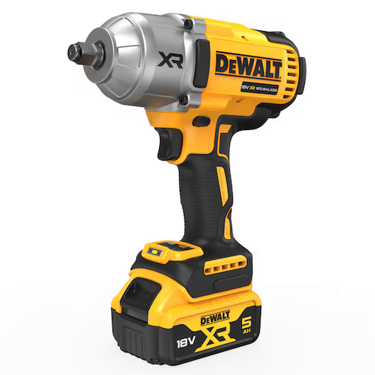 Dewalt DCF900P2T-GB 18v XR Brushless 1/2"Dr High Torque Impact Wrench Hog Ring - 2x 5Ah Batteries