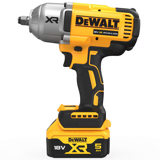 Dewalt DCF900P2T-GB 18v XR Brushless 1/2"Dr High Torque Impact Wrench Hog Ring - 2x 5Ah Batteries