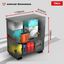 Armorgard TBC4 Tuffbank Site Box 1150mm x 615mm x 1265mm