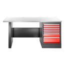 Facom JLS3-2MS7DH JETLINE+ 2m HIGH Stainless Work Bench & 7 Drawer 3 Mod Base Unit