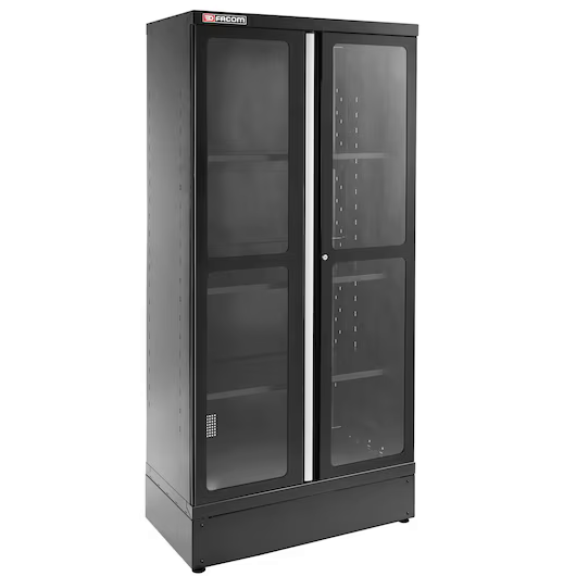 Facom JLS3-A1000PVBS JETLINE+ BLACK Tall 2 Hinged Glazed Door Base Unit