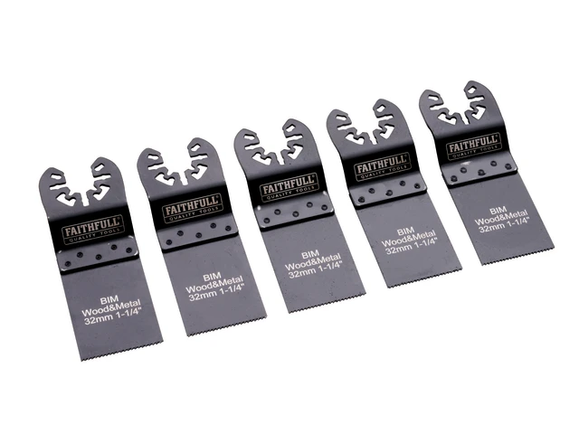 Faithfull XMS25MULTI5 5pce Multi-Tool Blade Set