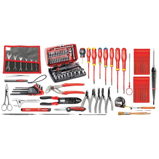 Facom 2208.EL32 94pce Electricians Tool Kit C/W BV.51A Technicians Too