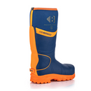 Buckbootz BBZ8000BLOR Hi-Vis Blue / Orange Non-Metallic Safety Wellington Boots With Ankle Protection