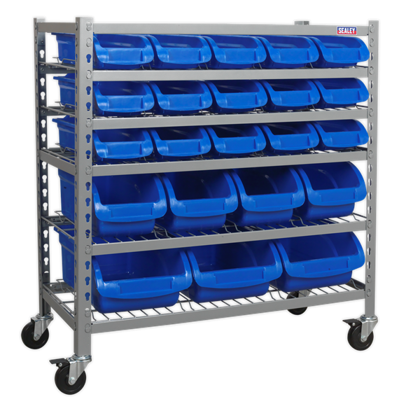 Sealey TPS22 22 Bin Mobile Storage System