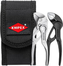 Knipex 00 20 72 V04 XS Mini Pliers Wrench & Cobra XS Set in Belt Pouch