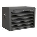 Sealey AP26059TG 5 Drawer Topchest with Ball-Bearing Slides - Grey/Black