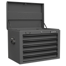 Sealey AP26059TG 5 Drawer Topchest with Ball-Bearing Slides - Grey/Black