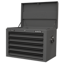 Sealey AP26059TG 5 Drawer Topchest with Ball-Bearing Slides - Grey/Black