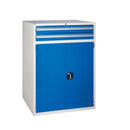 Euroslide EUC12090752 Cabinet with 2 Drawers and 1 Cupboard (1200 x 900 x 750mm)